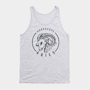 Zodiac Sign Aries Tank Top